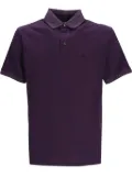 Emporio Armani polka dot-trim cotton polo shirt - Purple