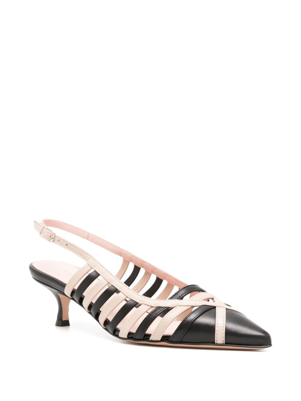 Anna F. 60mm leather pumps - Zwart