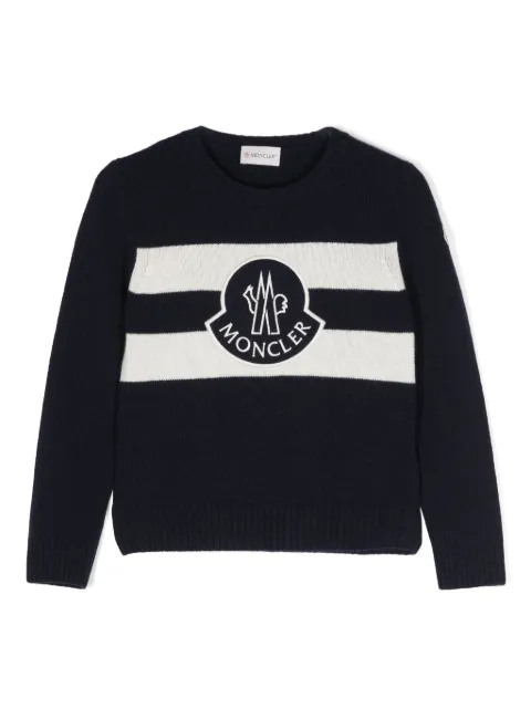 Moncler Enfant Maglione con ricamo