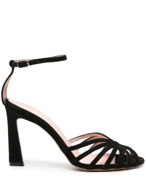 Anna F. 3386 100mm suede sandals