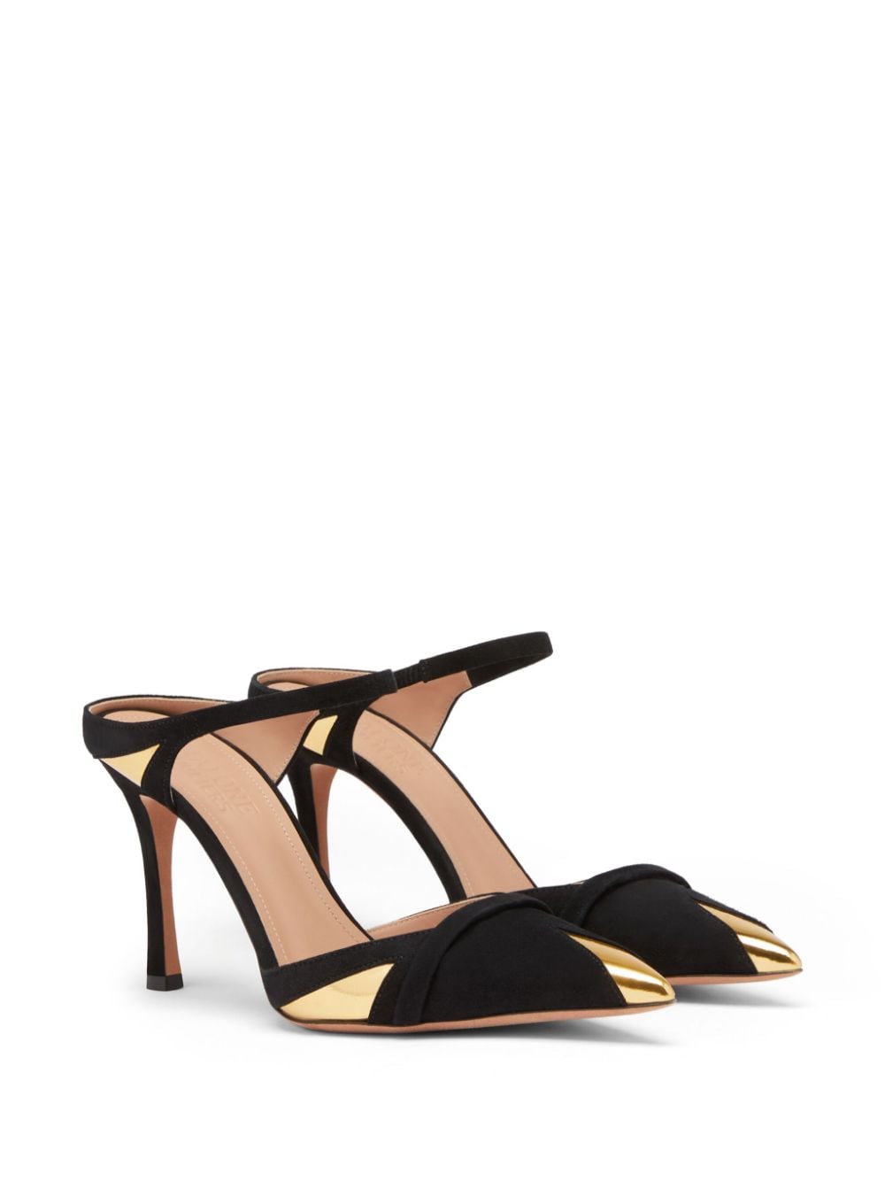 Malone Souliers 90 mm Uma leren pumps - Zwart