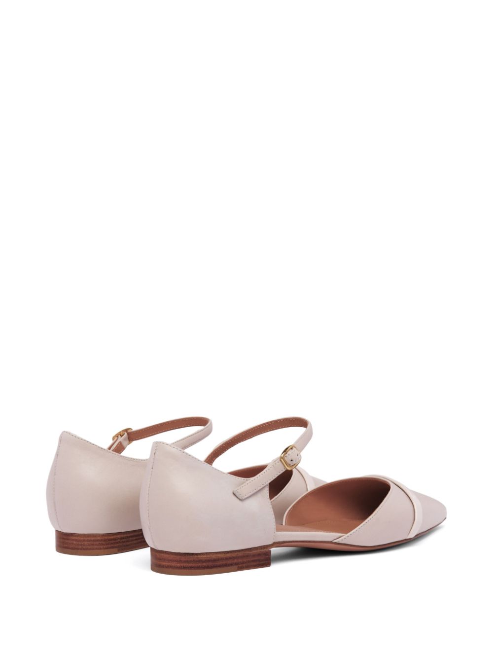 Malone Souliers Ulla leren ballerina's Beige