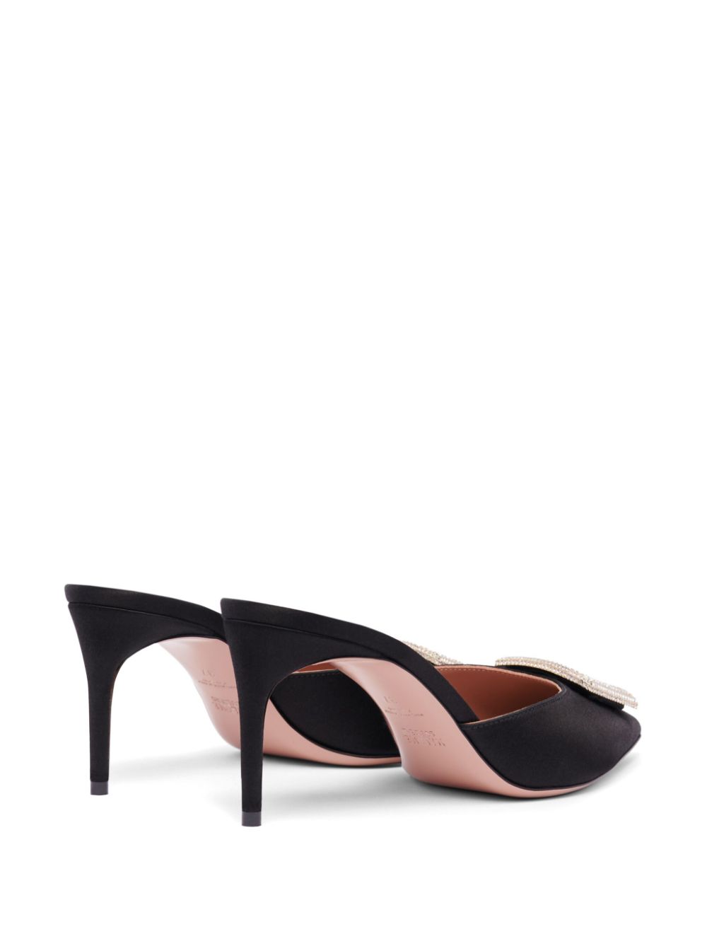 Malone Souliers Mona 70mm satin mules Black