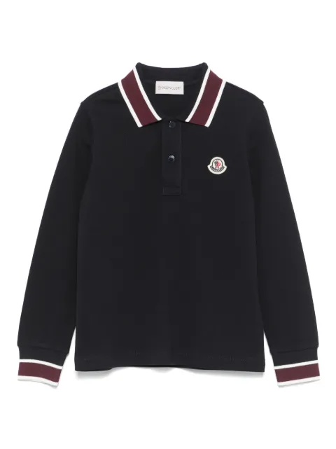 Moncler Enfant logo-patch polo shirt