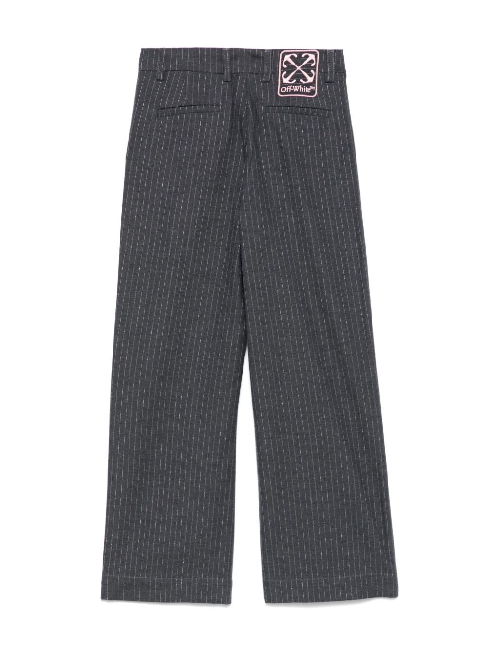 Off-White Kids pinstriped trousers - Grijs