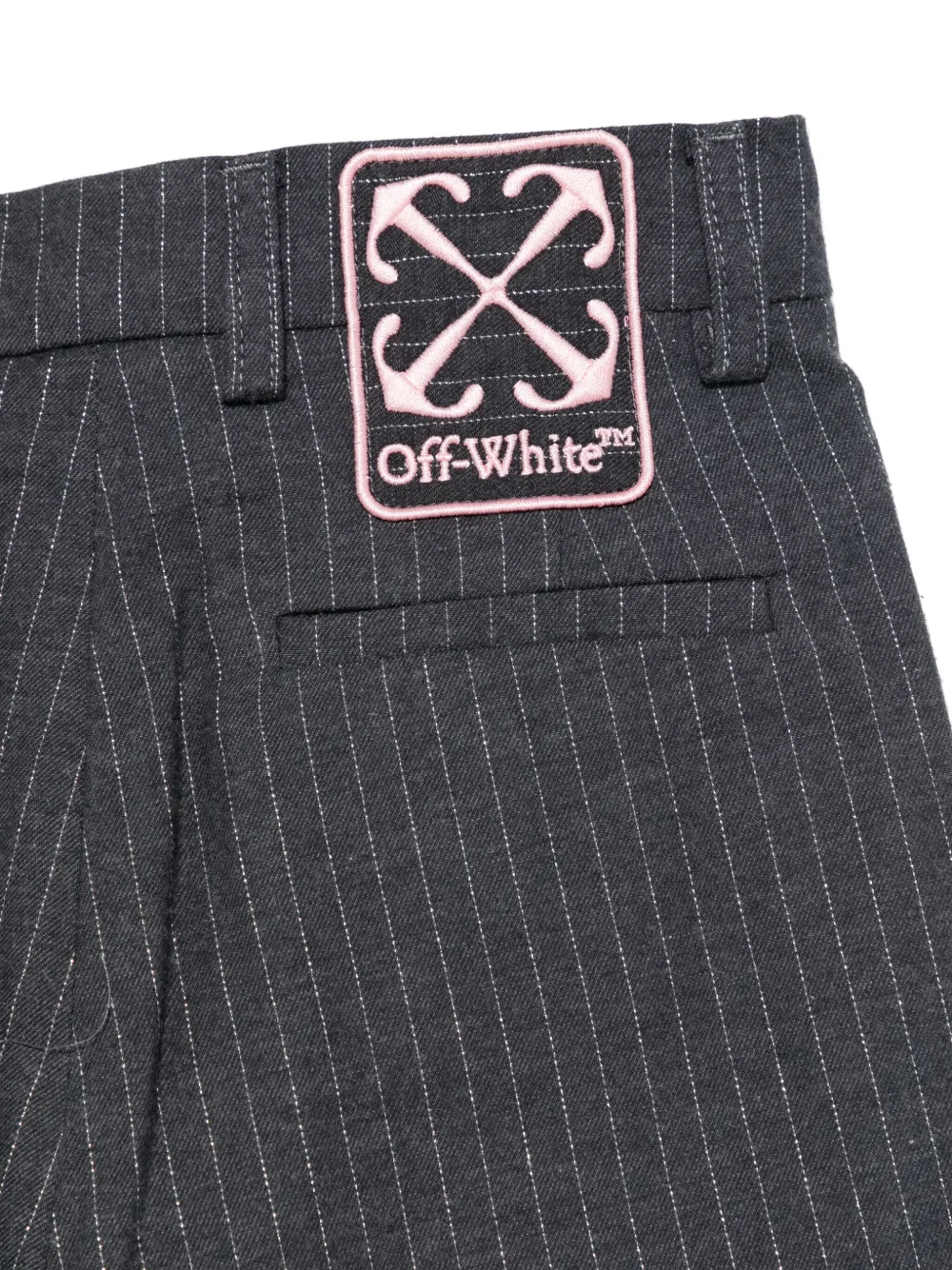 Off-White Kids Broek met krijtstreep Grijs