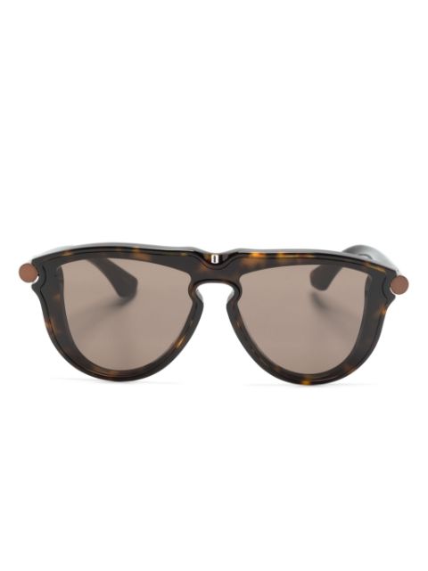 Burberry Eyewear Tubular geometric-frame sunglasses Men