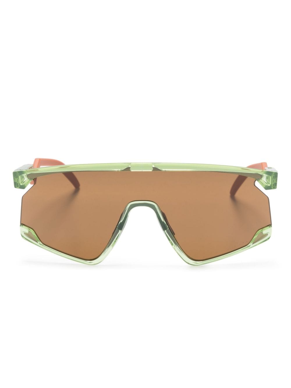 Oakley Bxtr Coalesce Shield-frame Sunglasses In Grün