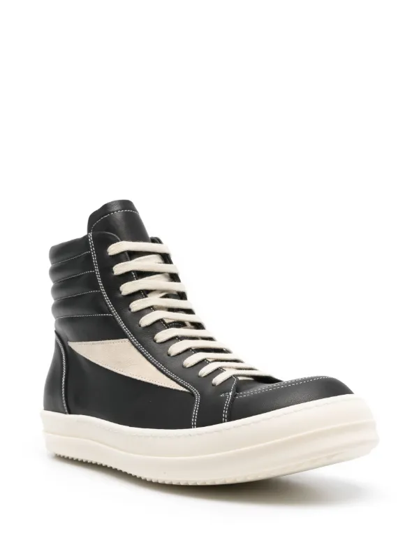 【RICK OWENS】Hollywood Vintage ハイカットスニーカー Rick Owens Vintage ハイカット スニーカー | ブラック