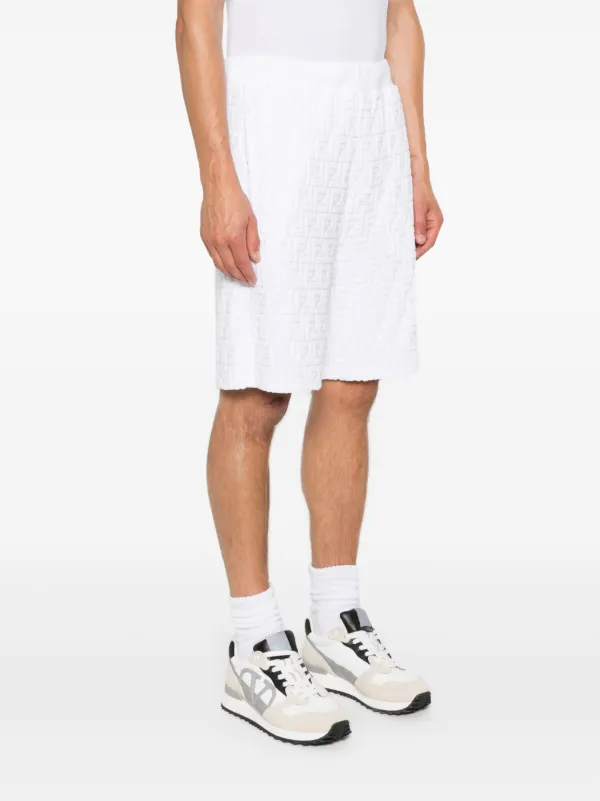 FENDI J. FF Sponge Shorts White FARFETCH AU