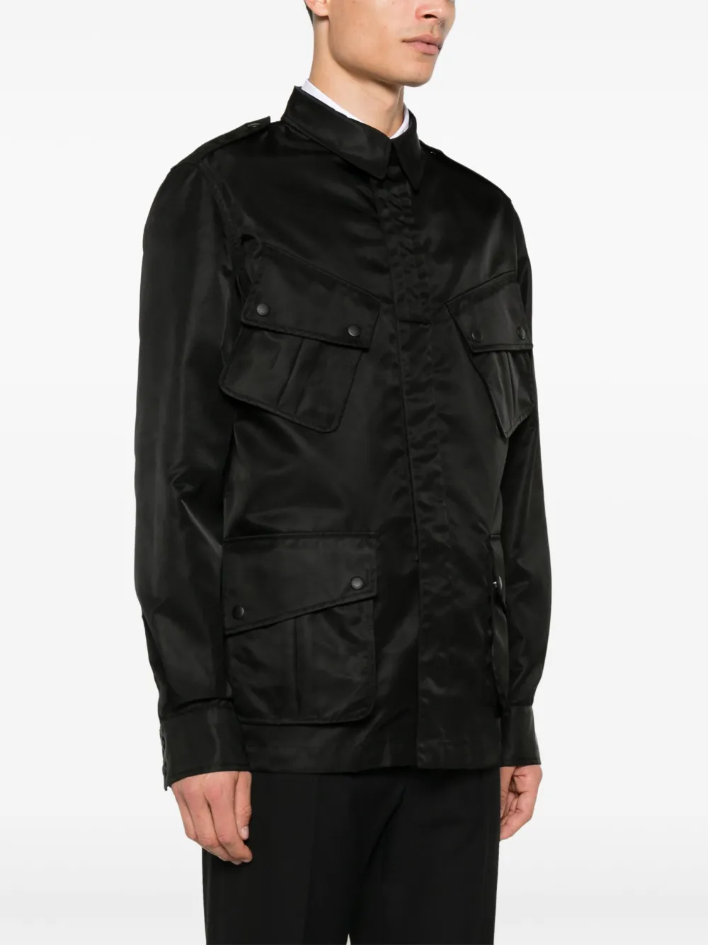 Givenchy Shirtjack met logopatch Zwart