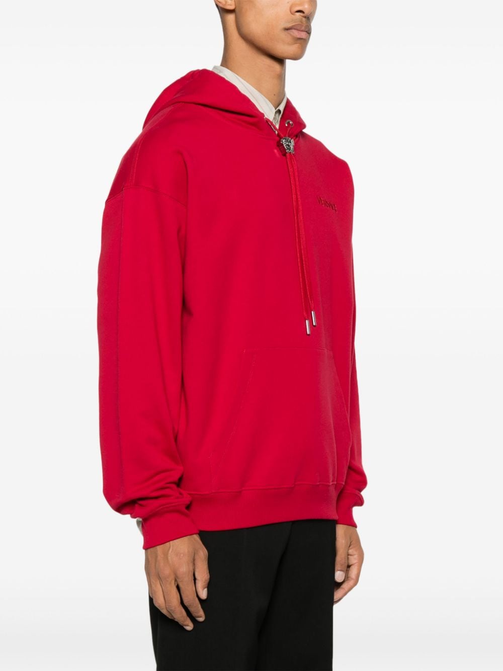 Shop Versace La Medusa Hoodie In Red