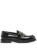 SANDRO buckle-embellished loafers - Black