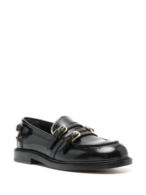 美品♥ sandro paris サンドロ　ローファー　レザー　ブラウン　茶色 SANDRO ウィメンズ ローファー通販 - FARFETCH