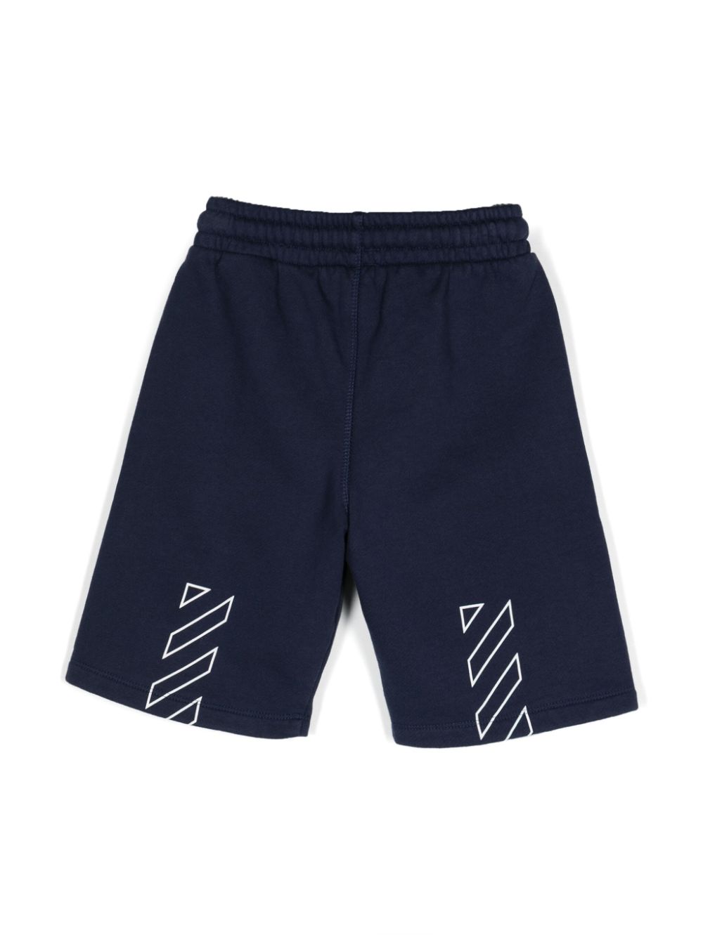 Off-White Kids logo-print shorts - Blauw