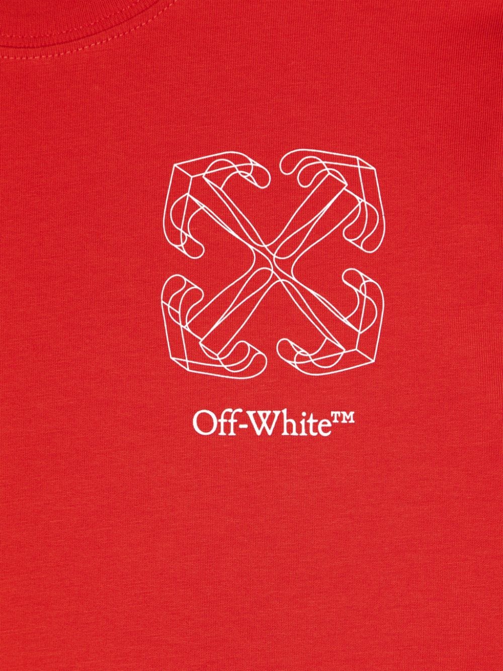 Shop Off-white Arrows-print T-shirt In Red