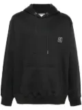 Wooyoungmi logo-patch cotton hoodie - Grey
