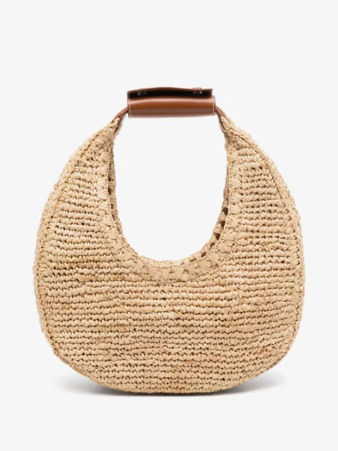 STAUD tote de rafia Moon