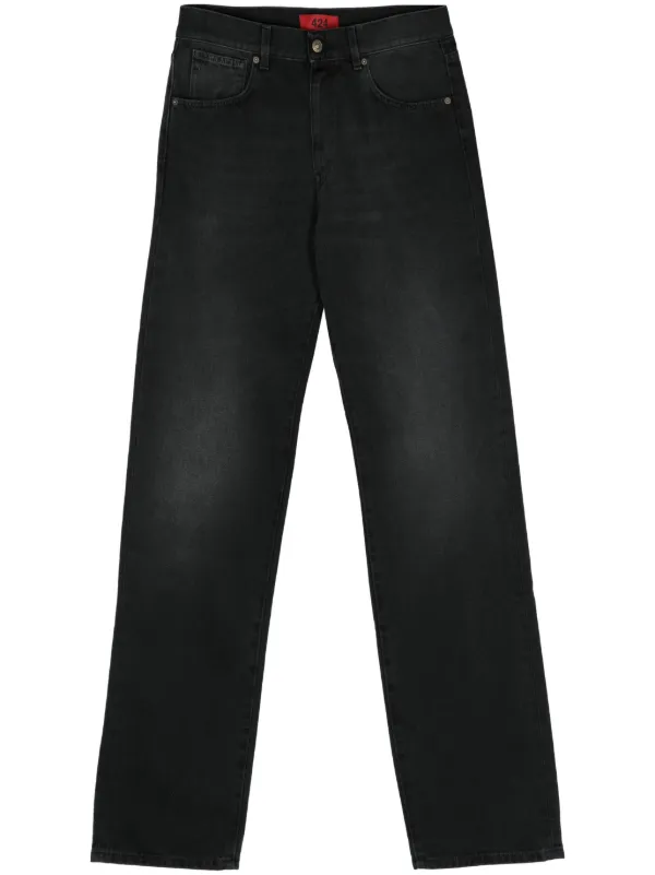 Mens Denim Jeans Pants Premium Cotton Straight Leg Fit