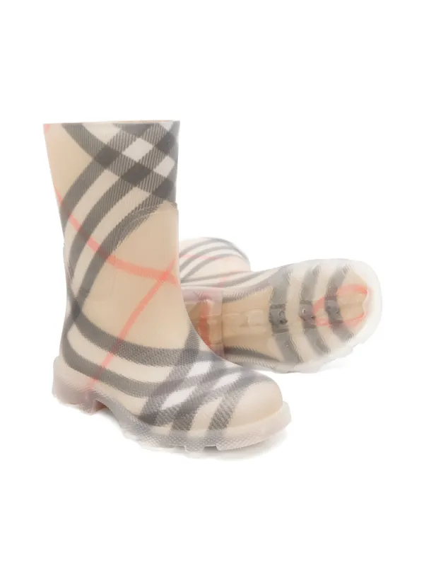 Kids burberry wellies online