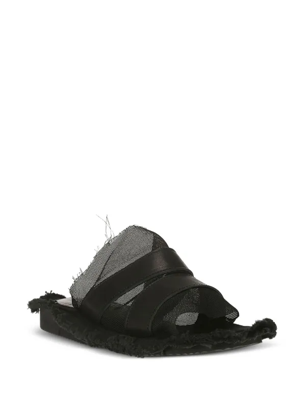 Yohji Yamamoto レイヤード サンダル | ブラック | FARFETCH JP