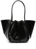 Proenza Schouler large Ruched leather tote bag - Black