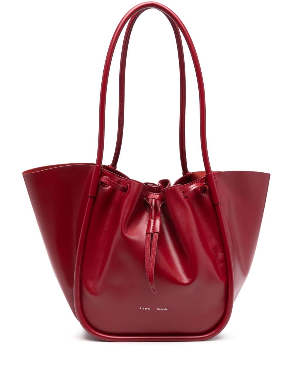 Shop Proenza Schouler Large Ruched Tote Bag In Red