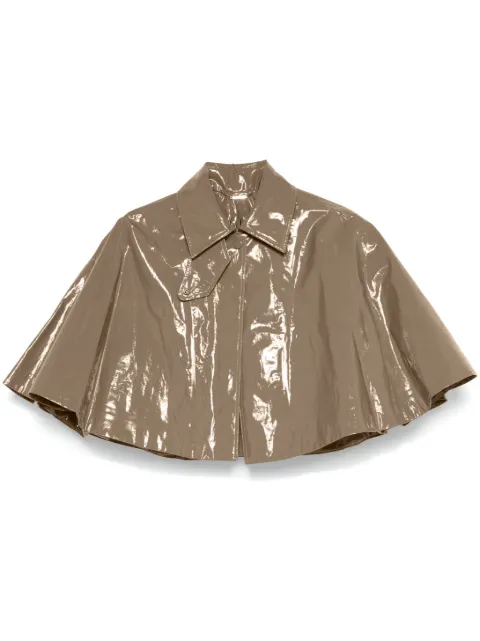 Chloé lacquered short cape
