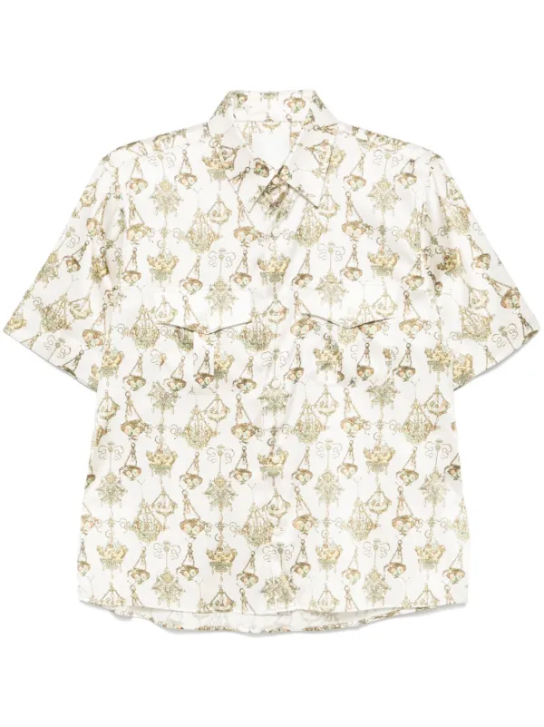 Givenchy Chandelier-print Shirt in Neutrals