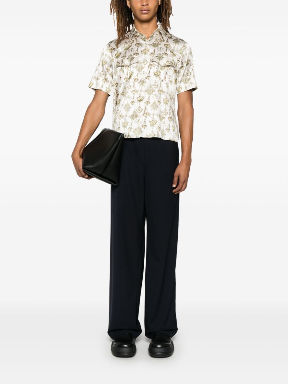 Shop Givenchy Chandelier-print Shirt In Neutrals