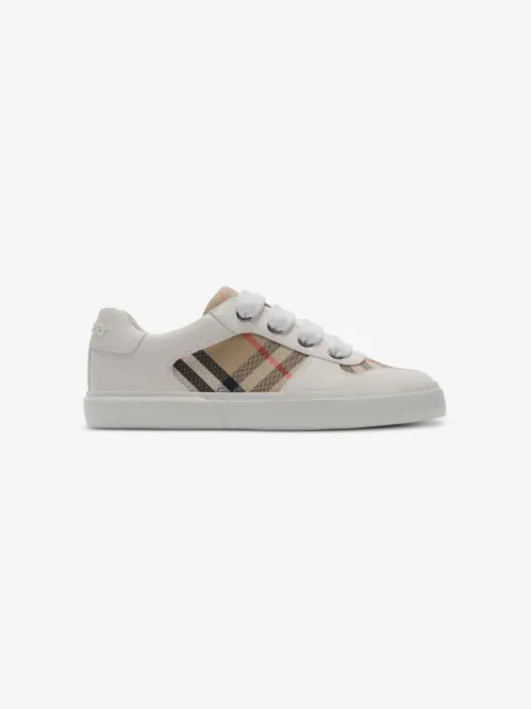 Burberry Kids rutiga sneakers