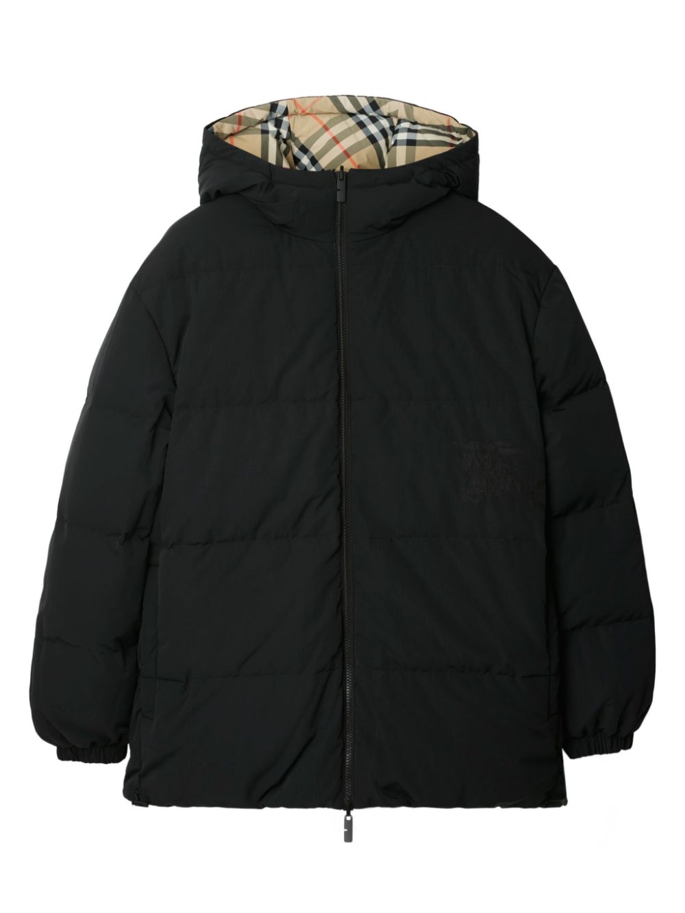 Cheap Burberry reversible check nylon puffer jacket Men