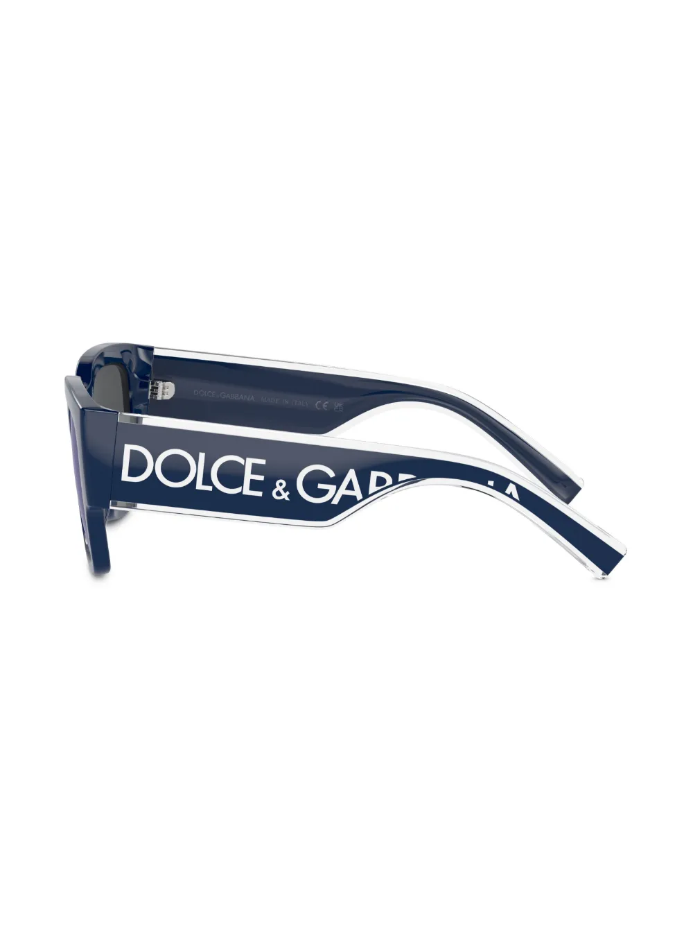 Dolce & Gabbana Kids Zonnebril met vierkant montuur Blauw