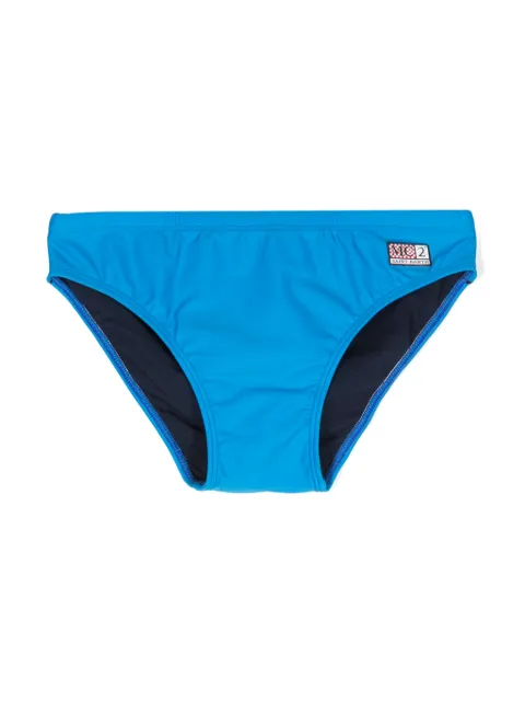 MC2 Saint Barth Kids logo-patch swim trunks
