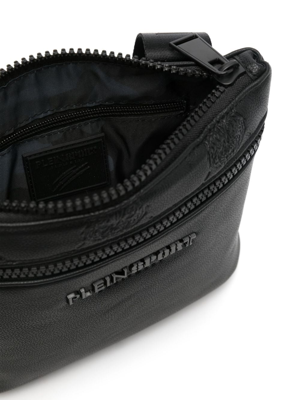 Shop Plein Sport Logo-lettering Messenger Bag In Black