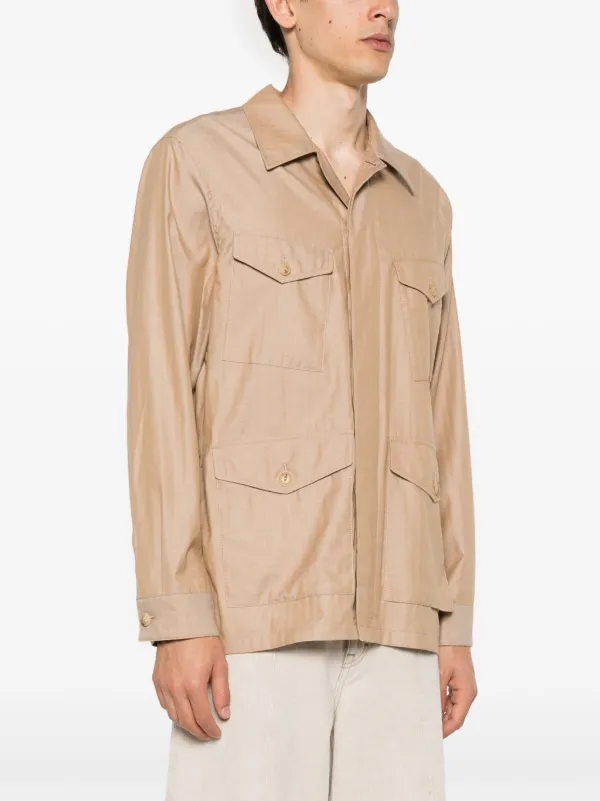 Paul Smith herringbone-pattern Shirt Jacket Brown FARFETCH IN
