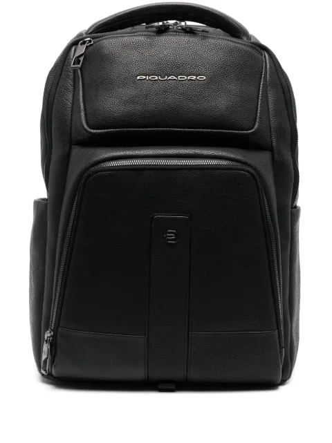 PIQUADRO logo-plaque backpack