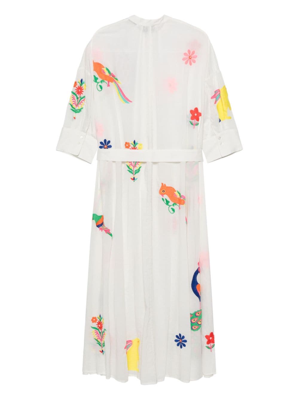 Essentiel Antwerp Maxi-jurk met borduurwerk Wit