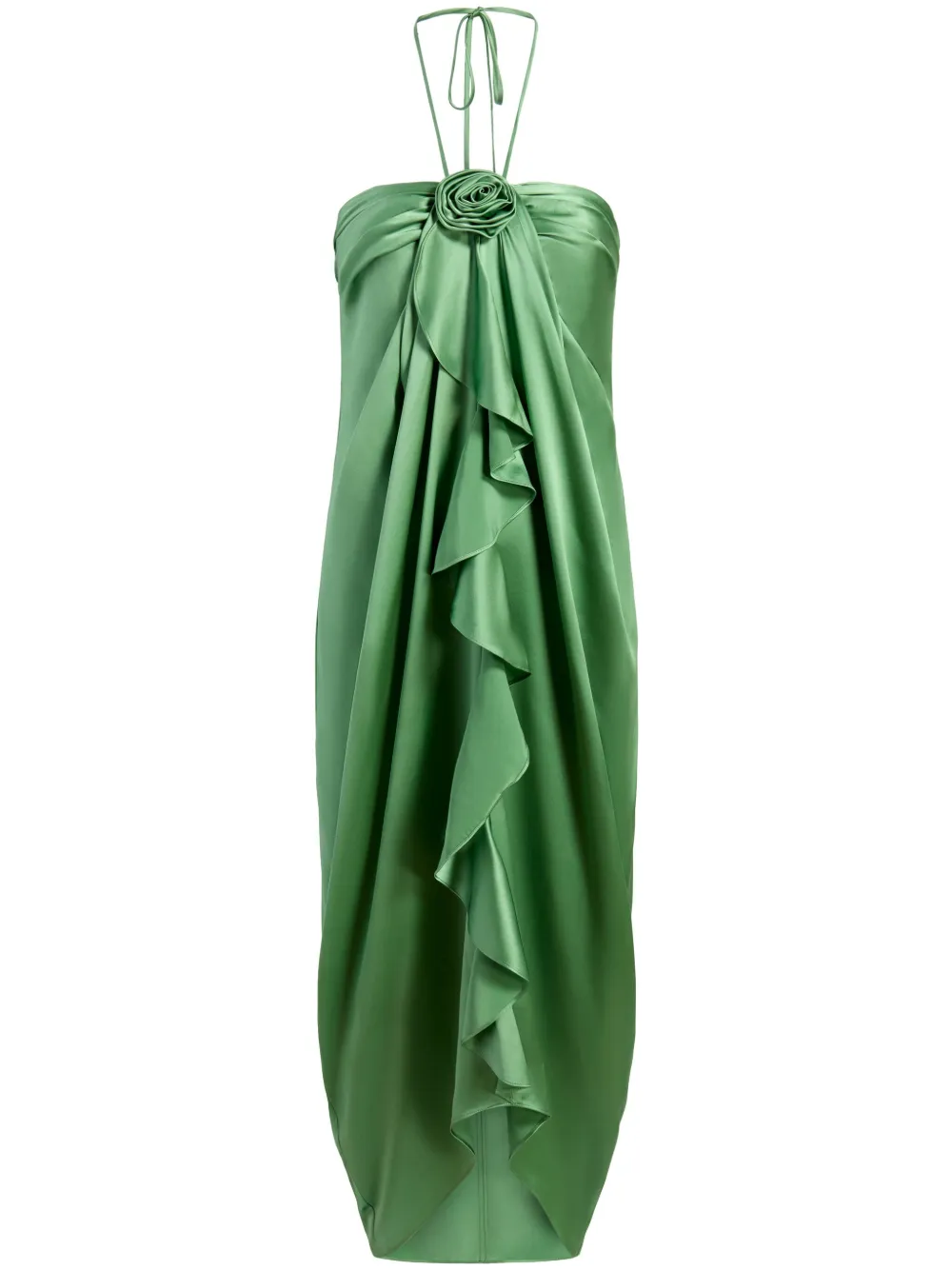 Shop Cinq À Sept Meredith Midi Dress In Green