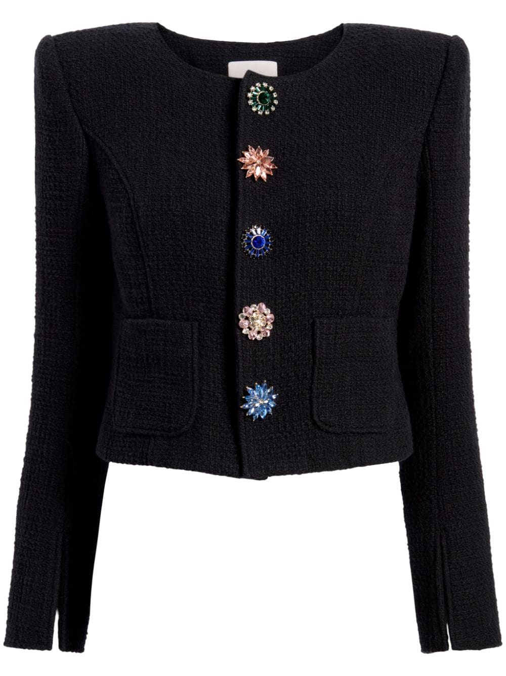 Cinq À Sept Randi Tweed Jacket In Black