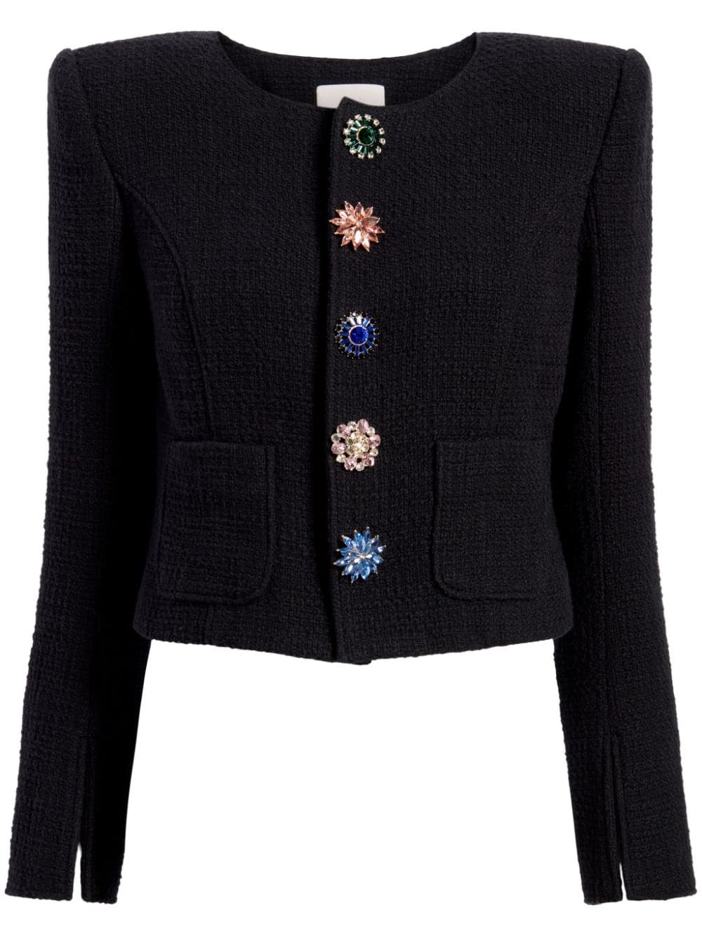 Shop Cinq À Sept Randi Tweed Jacket In Black