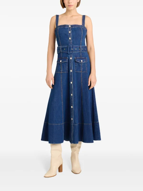 ワンピース COLLARED DENIM MIDI DRESS Collared Denim Midi Dress | Banana Republic Factory