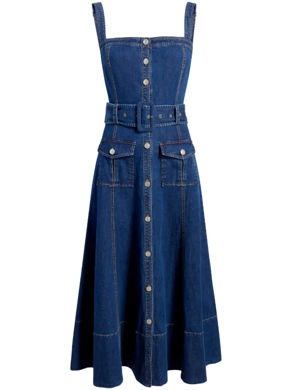 NORDISK■Woman's denim dress■送料込 Cinq A Sept Vega Denim Midi Dress | Blue | FARFETCH JO
