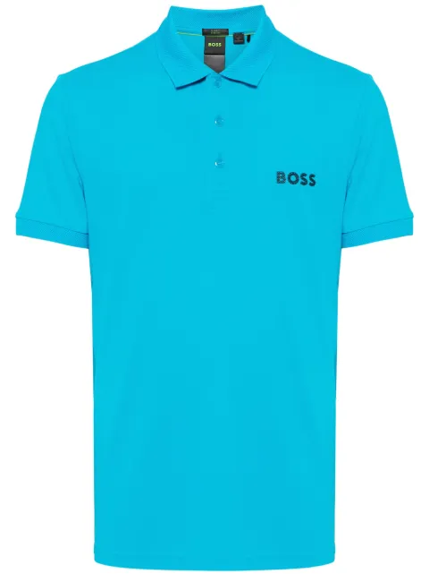 BOSS logo-appliqué short-sleeve polo shirt