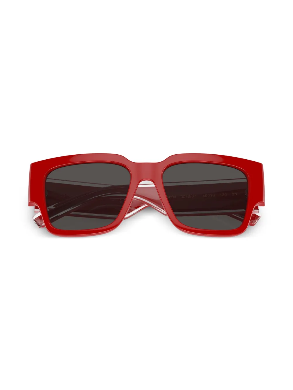 Dolce & Gabbana Kids Dna zonnebril met vierkant montuur Rood