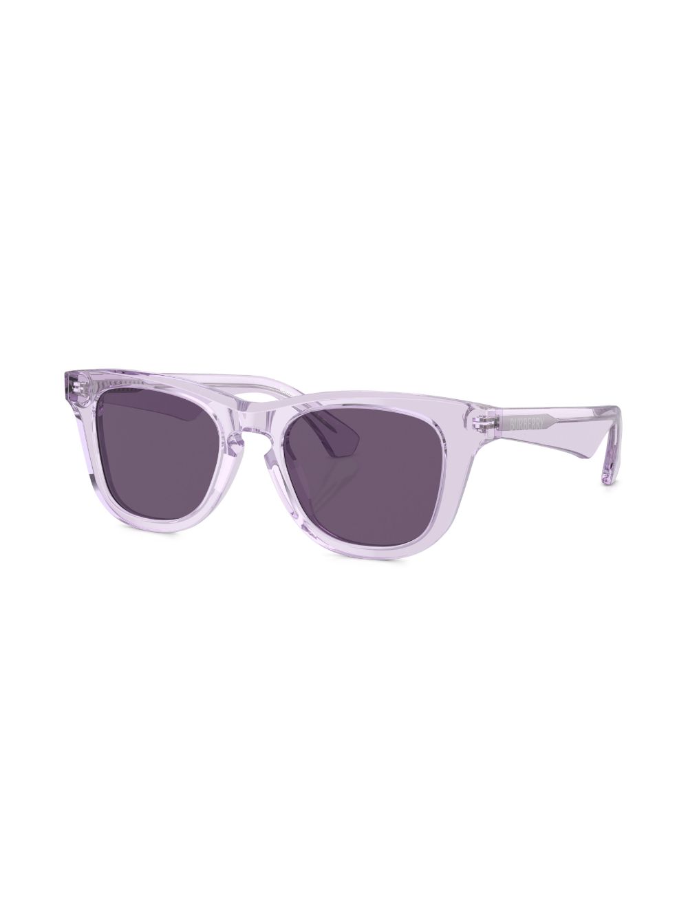 Burberry Kids rectangle-frame sunglasses - Purple