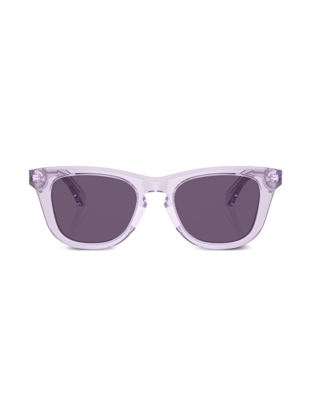 Burberry Kids rectangle-frame sunglasses - Purple