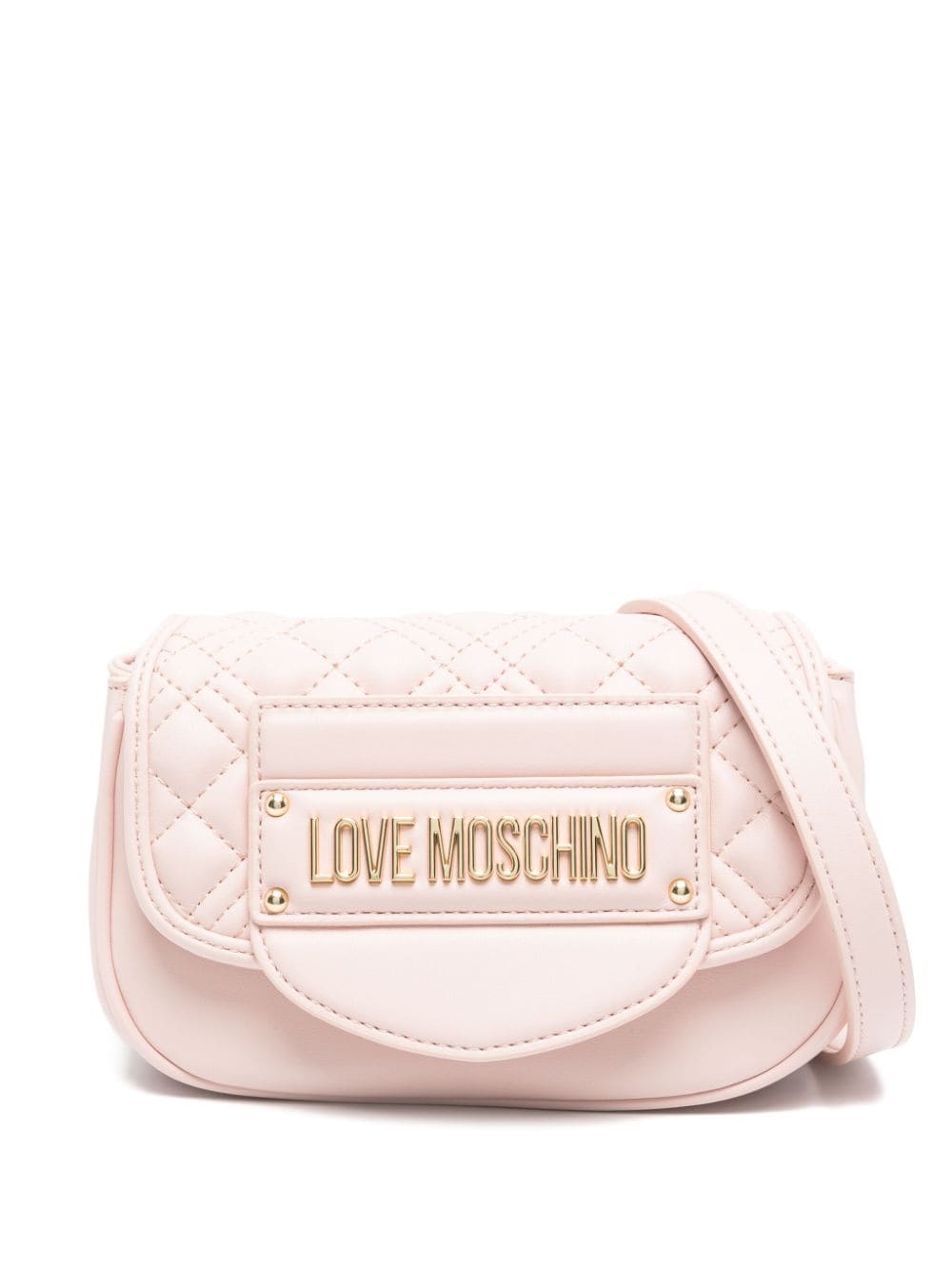 Love Moschino Logo-lettering Cross Body Bag In Burgundy