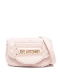 Love Moschino logo-lettering cross body bag - Pink