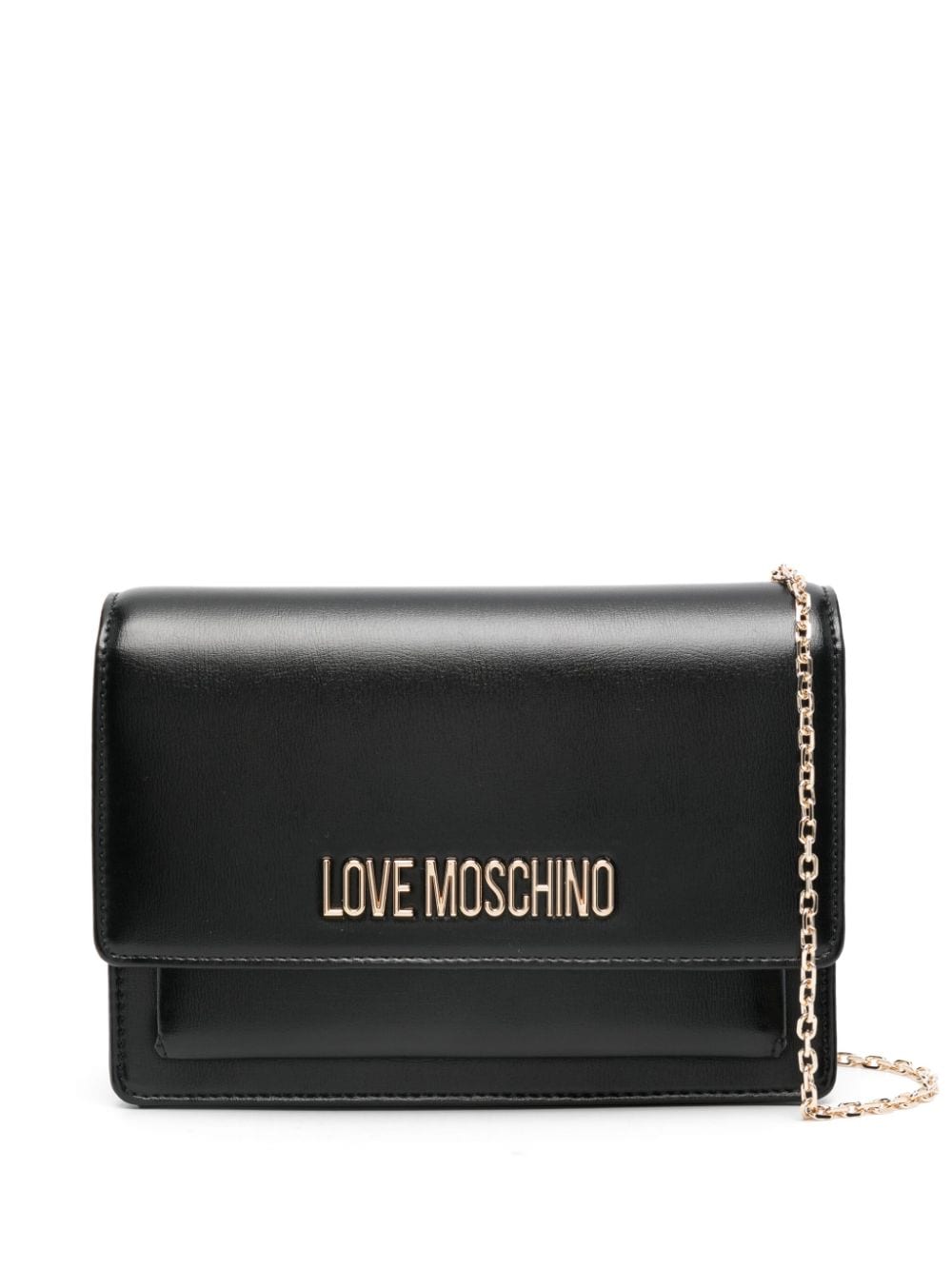 Love Moschino Logo-lettering Cross Body Bag In Black